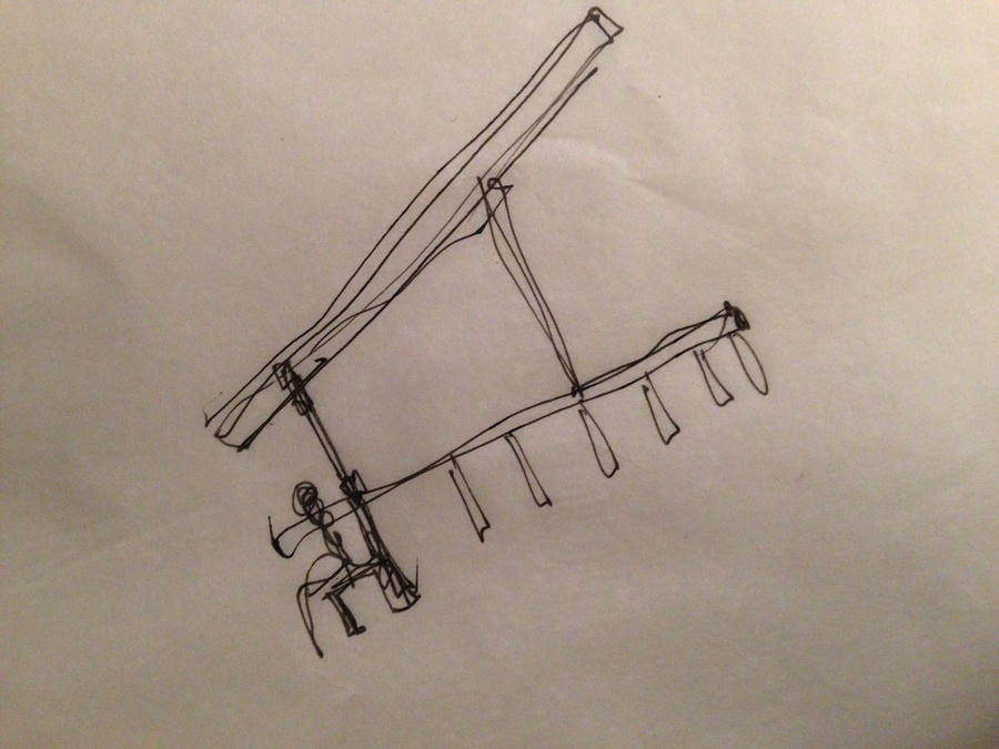 One of the first sketches.